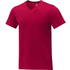Somoto miesten lyhythihainen v-aukollinen t-paita, punainen liikelahja logopainatuksella