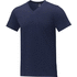 Somoto miesten lyhythihainen v-aukollinen t-paita, tummansininen liikelahja logopainatuksella
