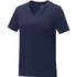 Somoto naisten lyhythihainen v-aukkoinen t-paita, tummansininen liikelahja logopainatuksella