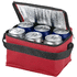 Spectrum-kylmälaukku 6 tölkille, kuitukangas, punainen liikelahja logopainatuksella