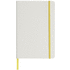 Spectrum-muistivihko, koko A5, valkoinen, värillinen nauha, valkoinen, keltainen lisäkuva 2