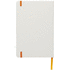 Spectrum-muistivihko, koko A5, valkoinen, värillinen nauha, valkoinen, oranssi lisäkuva 3