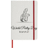 Spectrum-muistivihko, koko A5, valkoinen, värillinen nauha, valkoinen, punainen lisäkuva 2