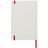 Spectrum-muistivihko, koko A5, valkoinen, värillinen nauha, valkoinen, punainen lisäkuva 4