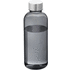 Spring 600 ml Tritan juomapullo, läpikuultava-musta liikelahja logopainatuksella
