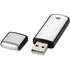 Square USB stick, hopea liikelahja logopainatuksella