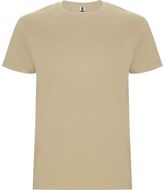 Stafford miesten lyhythihainen t-paita, hiekka liikelahja logopainatuksella