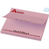 Sticky-Mate®-muistilaput 75x75 mm, vaaleanpunainen liikelahja logopainatuksella