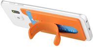 Stue-älypuhelinteline ja -lompakko, silikoninen, oranssi liikelahja logopainatuksella