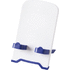 The Dok-puhelinjalusta, valkoinen, sininen liikelahja logopainatuksella