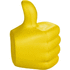 Thumbs Up -stressilelu, keltainen liikelahja logopainatuksella