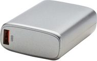 Tron Mini 9600mAh PD -varavirtalähde, harmaa liikelahja logopainatuksella