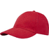 Trona 6-paneelinen GRS-kierrätetty lippalakki, punainen liikelahja logopainatuksella