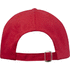 Trona 6-paneelinen GRS-kierrätetty lippalakki, punainen lisäkuva 4