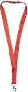 Turvaklipsillinen Julian-bambukaulanauha, punainen liikelahja logopainatuksella