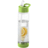 Tutti-frutti 740 ml Tritan urheilujuomapullo, läpikuultava-valkoinen, kalkinvihreä liikelahja logopainatuksella
