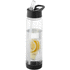 Tutti-frutti 740 ml Tritan urheilujuomapullo, läpikuultava-valkoinen, musta liikelahja logopainatuksella