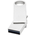 Tyyppi-C USB, pyöreä 3.0, hopea liikelahja logopainatuksella