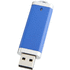 USB Flat, sininen liikelahja logopainatuksella