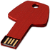 USB Key, punainen liikelahja logopainatuksella