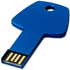USB Key, tummansininen liikelahja logopainatuksella