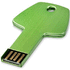 USB Key, vihreä liikelahja logopainatuksella