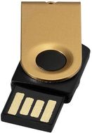 USB Mini, kultainen liikelahja logopainatuksella