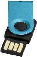 USB Mini, vesi-vihreä liikelahja logopainatuksella