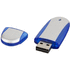 USB Ovaali, tummansininen, hopea liikelahja logopainatuksella