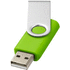 USB Rotate Basic, kalkinvihreä liikelahja logopainatuksella