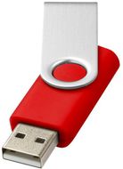 USB Rotate Basic, kirkkaan-punainen liikelahja logopainatuksella