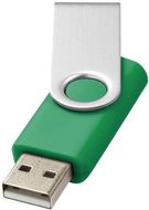 USB Rotate Basic, vihreä liikelahja logopainatuksella