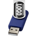 USB Rotate Doming, sininen liikelahja logopainatuksella