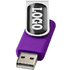 USB Rotate Doming, violetti liikelahja logopainatuksella