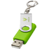 USB Rotate Keychain, kalkinvihreä lisäkuva 1