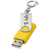 USB Rotate Keychain, keltainen lisäkuva 1