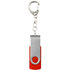 USB Rotate Keychain, keskipitkä-punainen lisäkuva 3