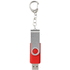 USB Rotate Keychain, kirkkaan-punainen lisäkuva 2