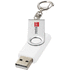 USB Rotate Keychain, valkoinen lisäkuva 1