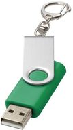 USB Rotate Keychain, vihreä liikelahja logopainatuksella