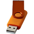 USB Rotate Metallic, oranssi liikelahja logopainatuksella