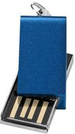 USB Rotate Mini, sininen liikelahja logopainatuksella