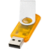 USB Rotate Translucent, oranssi liikelahja logopainatuksella