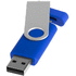 USB Rotate on-the-go, sininen liikelahja logopainatuksella