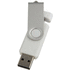 USB Rotate on-the-go, valkoinen liikelahja logopainatuksella