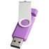 USB Rotate on-the-go, violetti liikelahja logopainatuksella