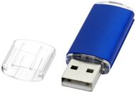USB Silicon valley, sininen liikelahja logopainatuksella