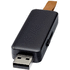 Valaiseva USB, musta liikelahja logopainatuksella