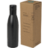 Vasa 500 ml RCS-sertifioitu kierrätetty ruostumattomasta teräksestä valmistettu kuparityhjiöeristetty pullo, musta liikelahja logopainatuksella