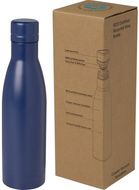 Vasa 500 ml RCS-sertifioitu kierrätetty ruostumattomasta teräksestä valmistettu kuparityhjiöeristetty pullo, sininen liikelahja logopainatuksella